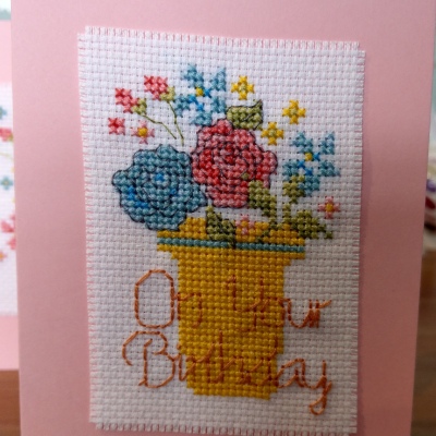 'On Your Birthday' Flowers Card