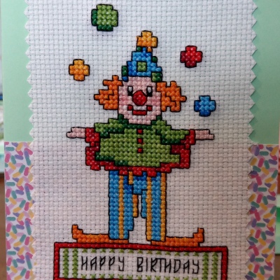 Juggling Clown Card