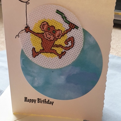 'Happy Birthday' Monkey Card