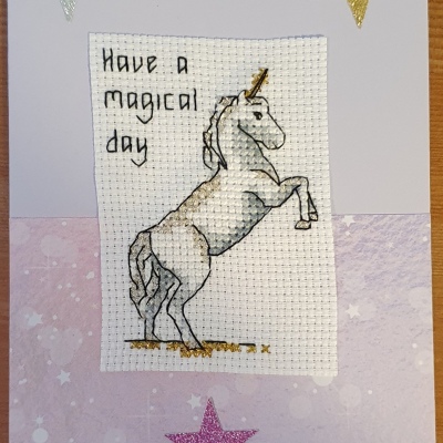 Sparkly Unicorn Card