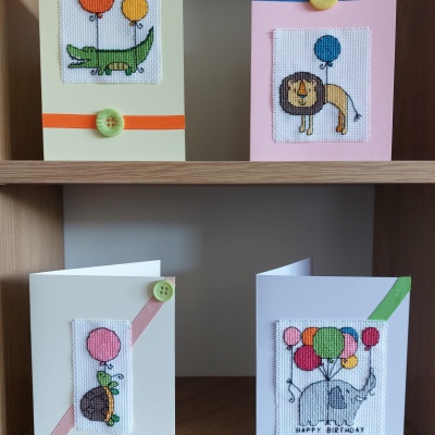 Floating Animal Birthday Card Bundle