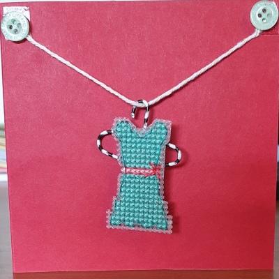 'Hanging Dress' Card